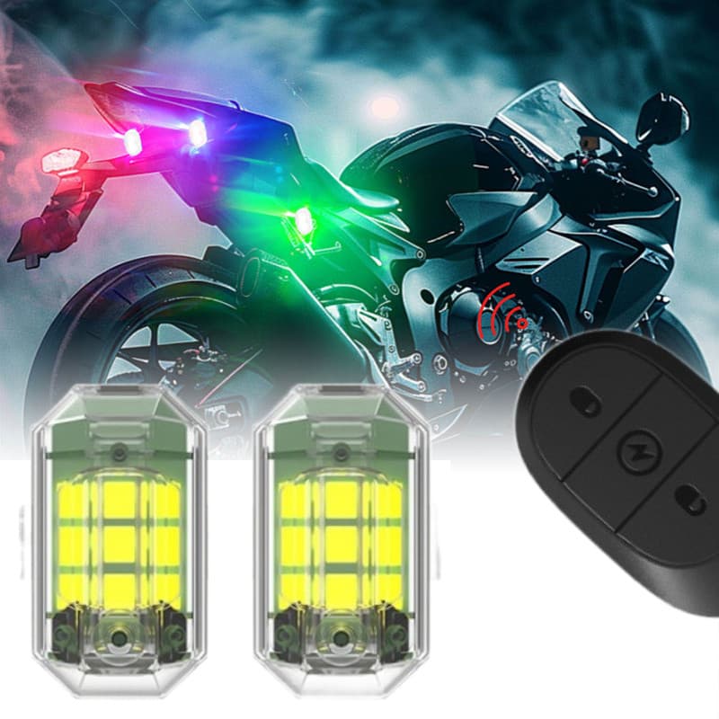 Luz Estroboscópica de Controle Remoto Carro, Moto e Drone Luz de LED Indicadora D de Flash