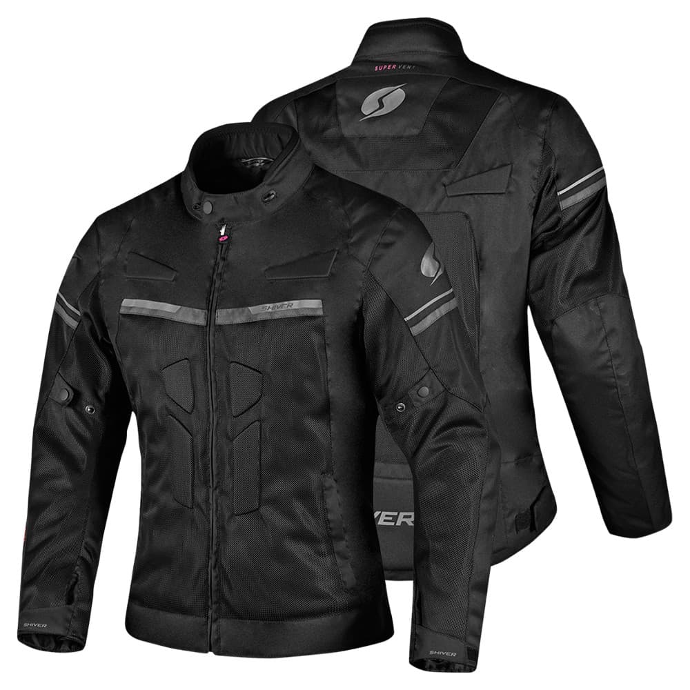 Jaqueta Super Vent Shiver Impermeável Com Proteção Feminina Motociclista Motoqueira