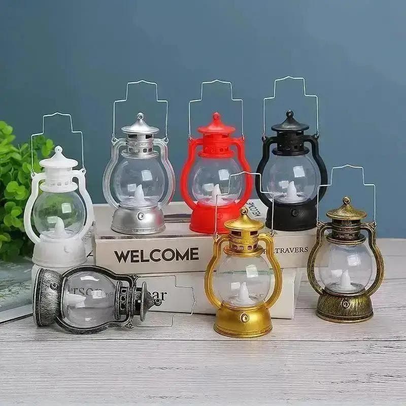 Nova Luz LED Natal Decoração De Halloween Retro Portátil Vintage Eletrônico Vela Barra Atmosfera