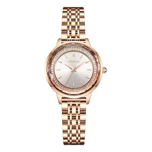 Relógio Feminino De Luxo Nektom Analógico Metal Original