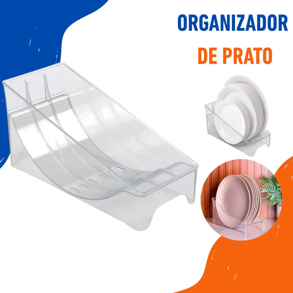 Organizador Escorredor Armário Multiuso Tampas Ou Pratos