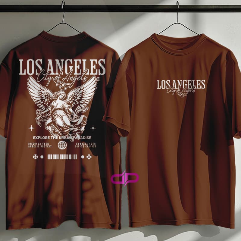 Camiseta Masculina Estilo Urbano Streetwear City Of Los Angeles 100% Algodão Premium do P ao G5
