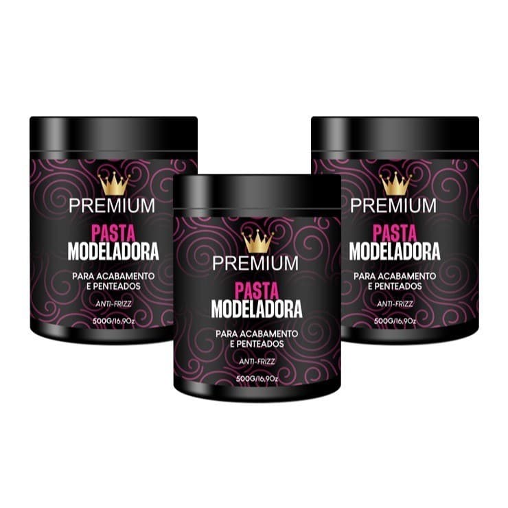 Pasta Fixadora Premium 500g - PACK 3unidades