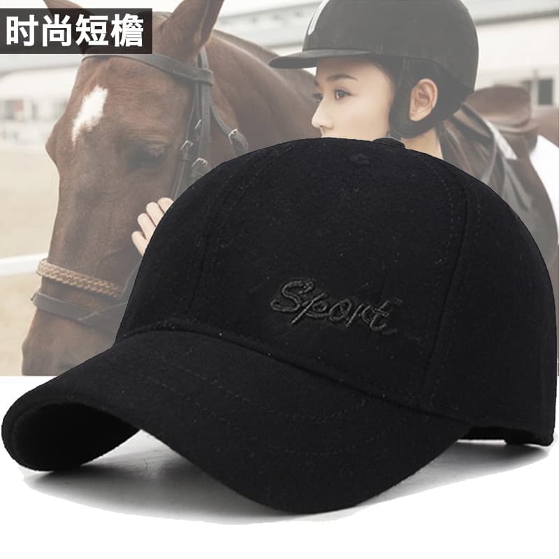 Chapéu masculino feminino outono inverno versão coreana na moda boné de aba curta lazer ao ar livre esportes chapéu eque