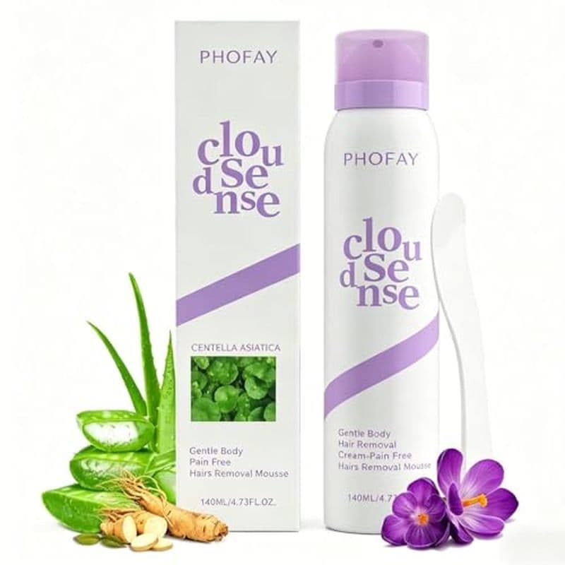 PHOFAY Spray De Remoção De Pêlos Lisos Para Mulheres & amp ; Pele Sensível Masculina , Creme Depilatório Indolor Pelos C