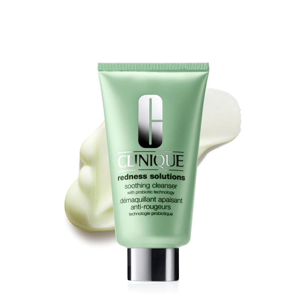 Solução para Alívio de Vermelhidão Clinique, Limpador Facial Sem Fragrância (com Tecnologia Probiótica) |   Adequado par