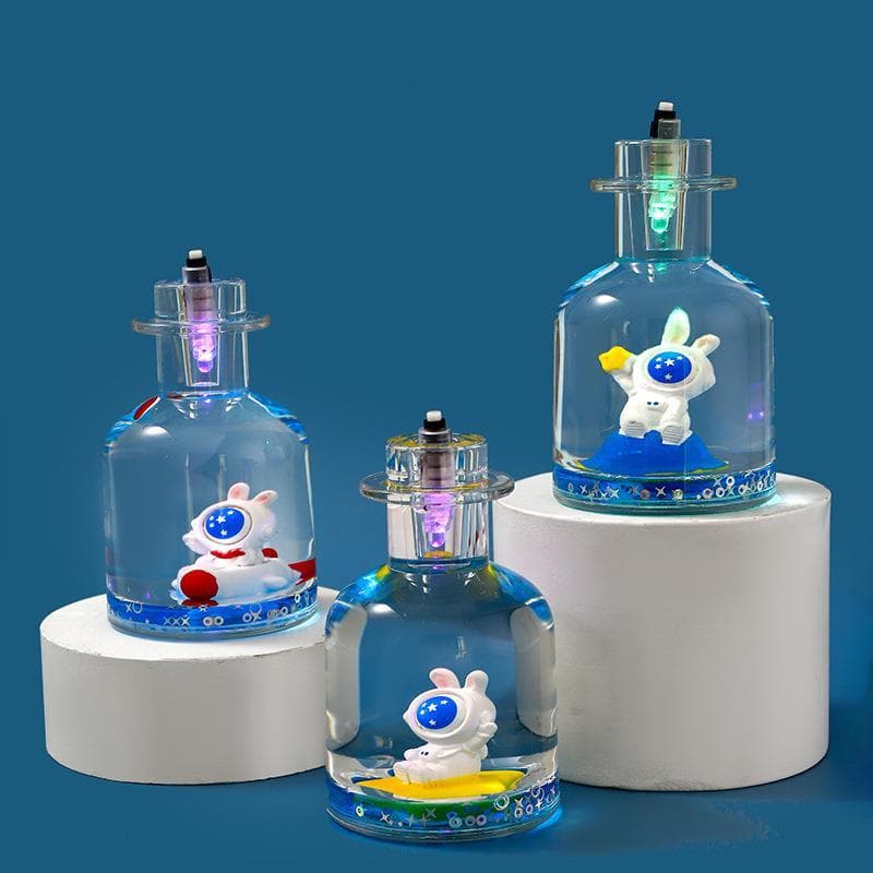 Gotejamento de óleo Glitter dos desenhos animados presente criativo novo estilo Desktop ornamentos óleo líquido ampulhet