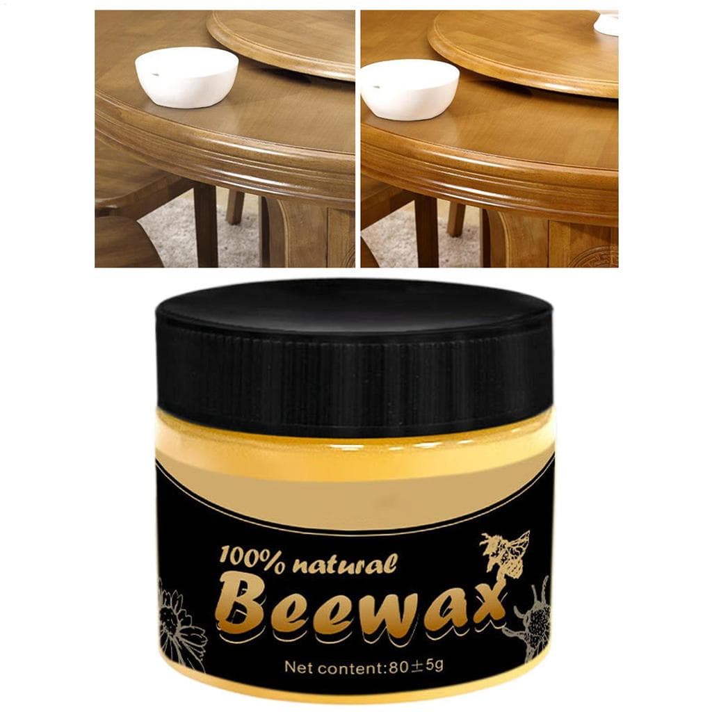 Conjunto De Spray Polonês Para Móveis De Cera De Abelha , Anti-Rachaduras Cuidados Com A Madeira Esponja E Pano De Limpe