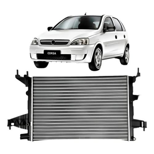 Radiador Corsa Montana 2003 04 05 06 07 08 09/2012 Manual