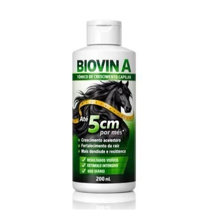 Crescimento Capilar Rápido e Fortalecimento Antiquebra Combate a Queda - Tônico Biovin A 200mL