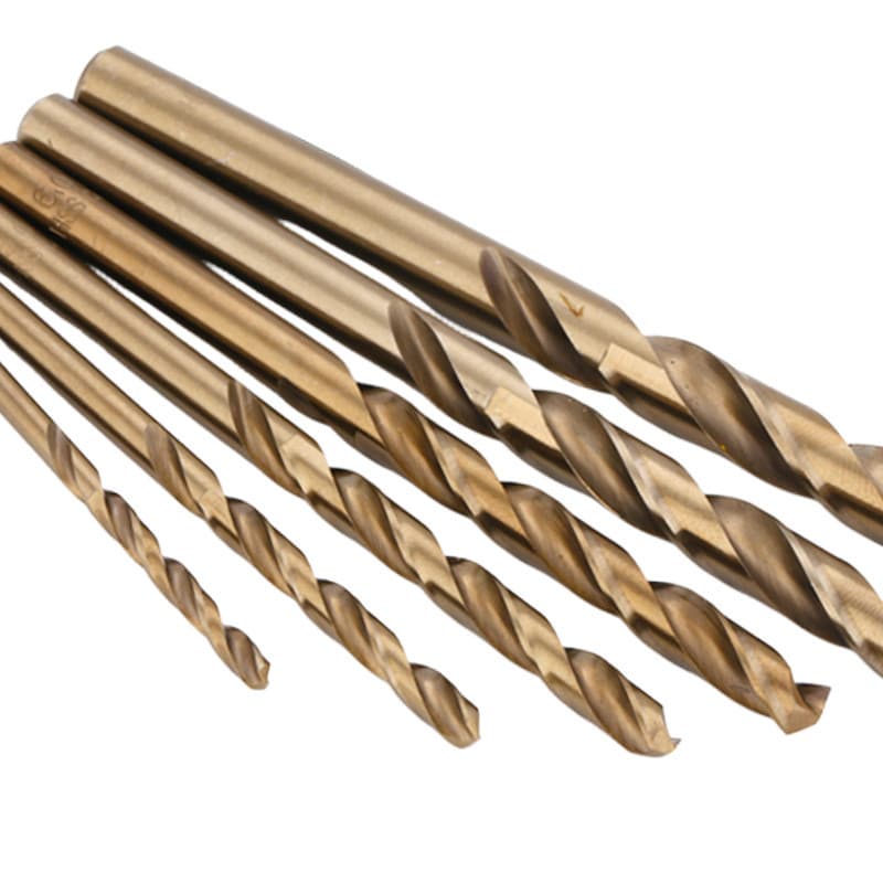 Broca helicoidal de aço carbono com cobalto para metal, broca multifuncional de liga para abertura de furos, broca elétr
