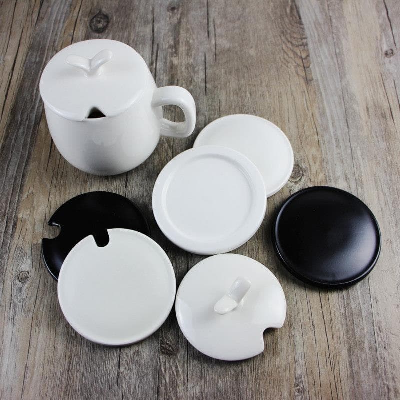 Tampa de caneca de cerâmica, tampa redonda para copo de água, tampa de cerâmica para copo de café, tampa para copo de ch