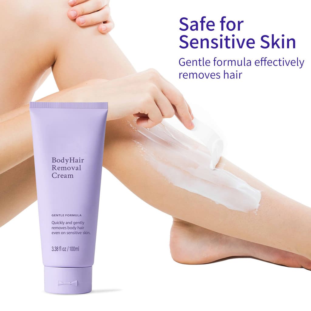 Creme De Remoção De Pelos Corporais Para Pele Sensível