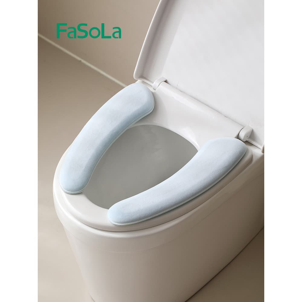Japão japão FaSoLa almofada de toalete inverno engrossado doméstico pegajoso almofada de toalete à prova dwaterproof águ