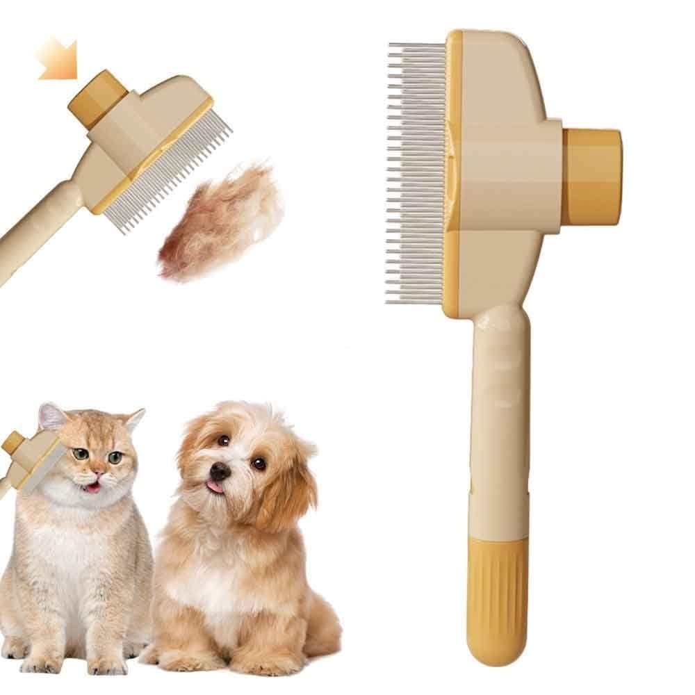 Escova para remoção de pelos de animais de estimação, prevenção de pulgas, modelo novo 2025 para gatos de pelo curto e l