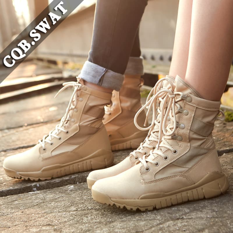 Verão respirável Casual botas de combate ao ar livre botas gerais tático Anti-deslizamento botas de deserto montanhismo