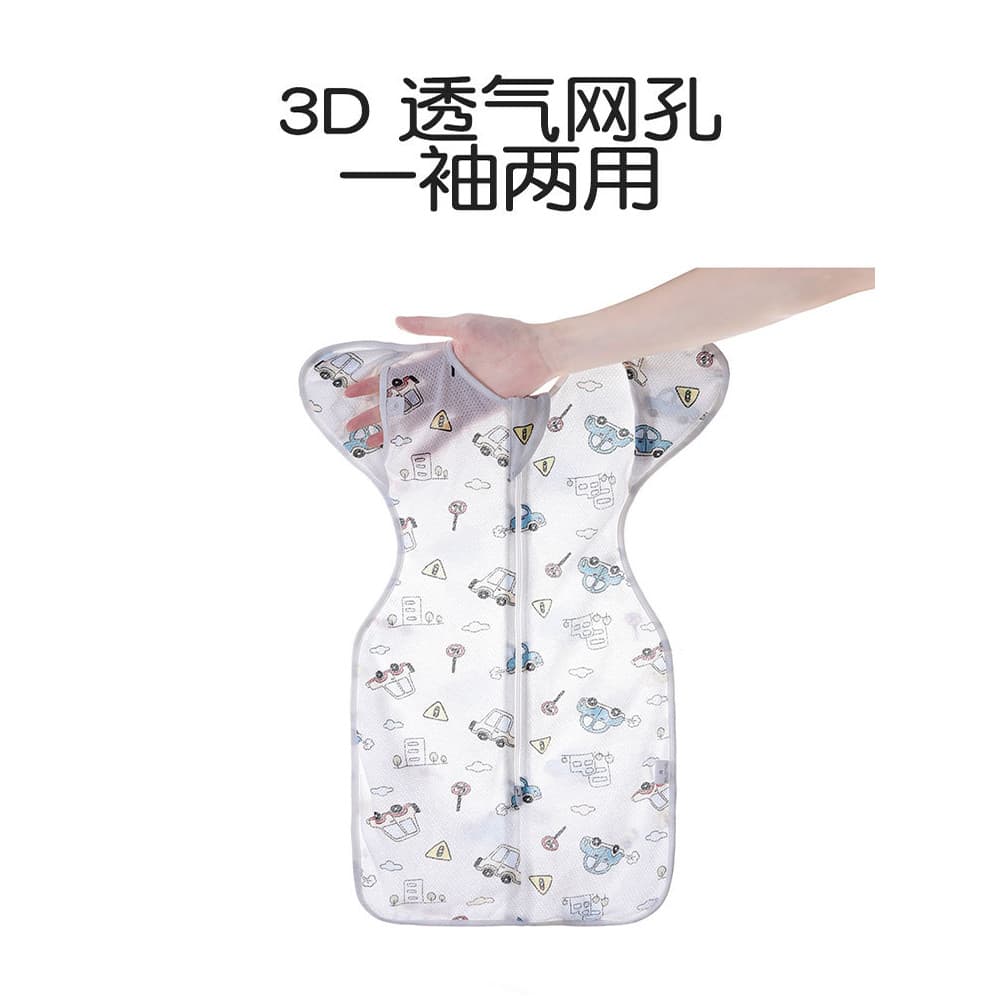 Anti-surpresa saco de dormir verão estilo fino malha respirável bebê Swaddle render 0-5 meses recém-nascido fino saco de