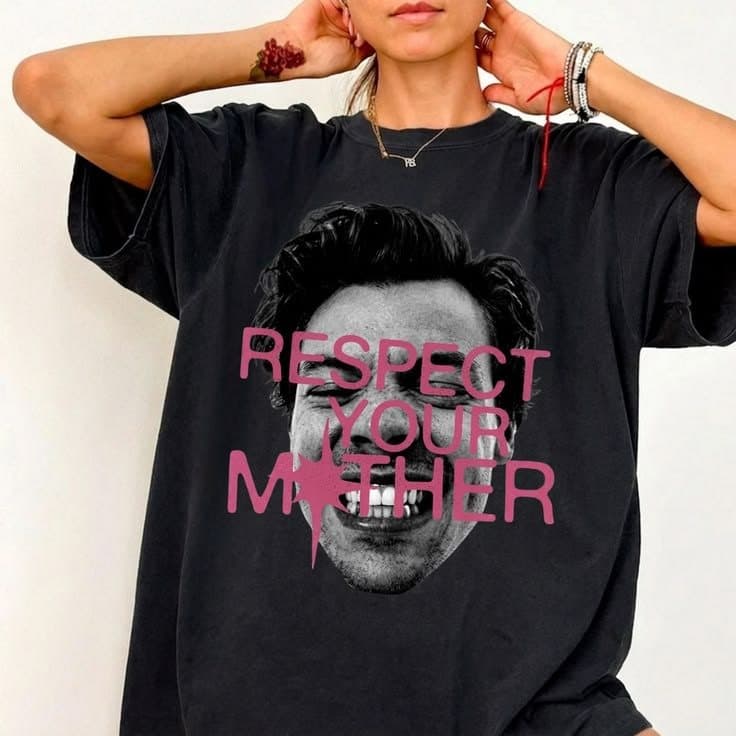 「BR.Moonlight」Camiseta Unissex Harry Styles Tema Pop Culture Estampa Vintage Oversized Linda Confortável Moderna Tend...