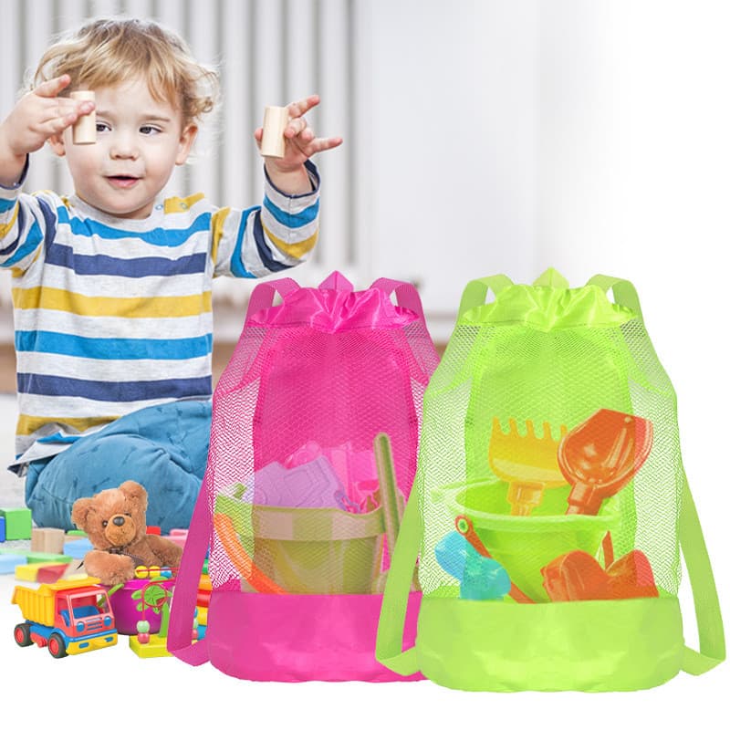 Mochila de malha, bolsa de praia, bolsa de higiene pessoal, bolsa com cordão, bolsa de higiene pessoal para viagem, bols
