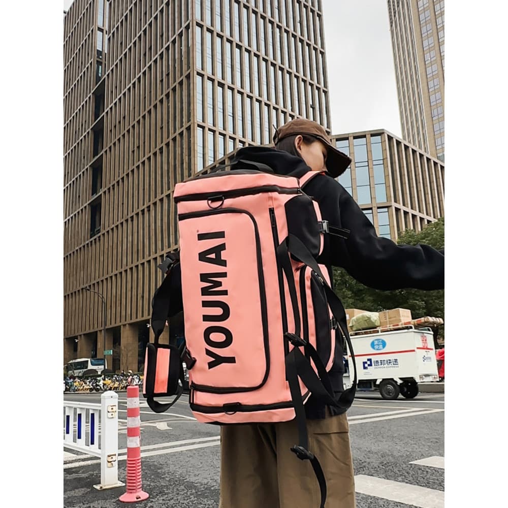Mochila de viagem de grande capacidade, mochila leve, pode pendurar bagagem, homens, mulheres, portátil, bolsa de embarq
