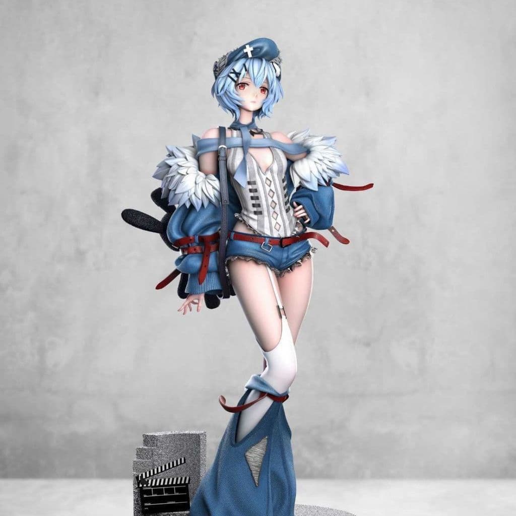 [Em Estoque] Estátua Modelo de Figura MoeYaXiang EVA Ayanami Rei [Edição Limitada Exclusiva] Estátua Modelo de Figura GK