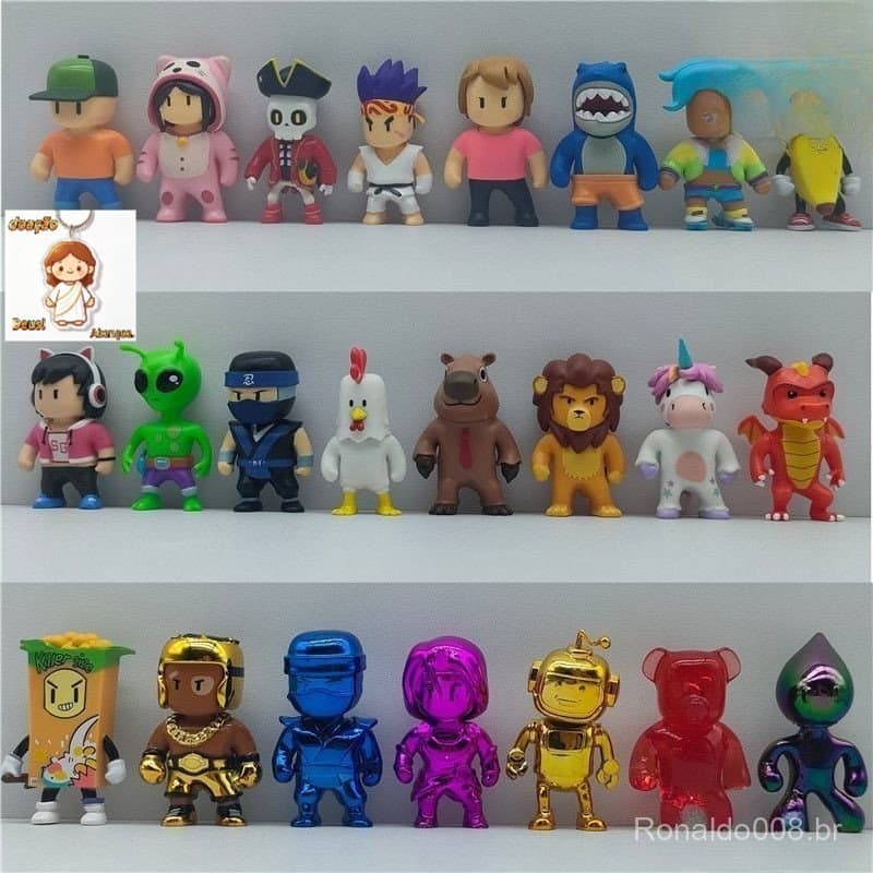 Brinquedo Modelo de Desenho Animado do Jogo USG Stumble Guys Decoração de Mesa Presente de Aniversário para Crianças