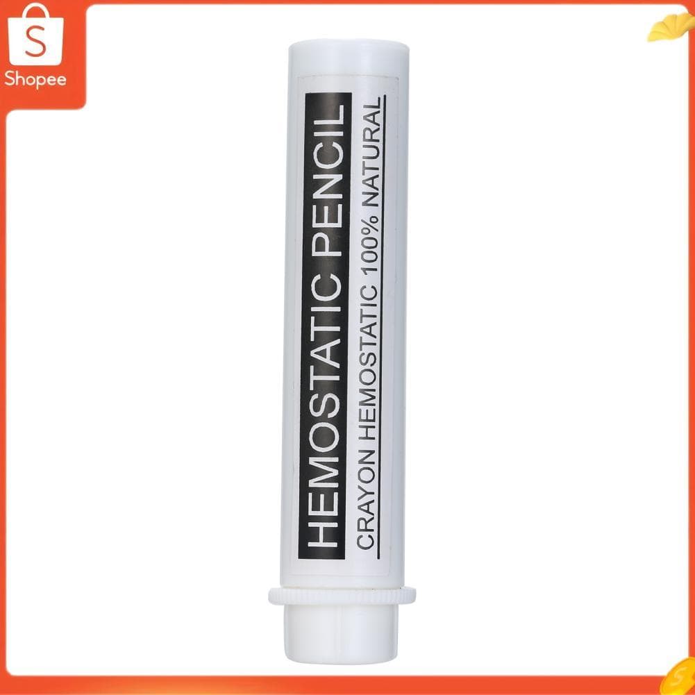 Hap burko lápis estíptico tipo caneta, para cortes de sangramento, corte de barbear, ferramenta masculina branca
