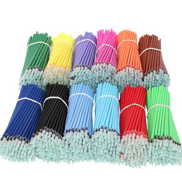 5pcs/lots Colorful Neutral Refil 12 Cores Cor Substituir 0,5mm Para Papelaria De Escritório Escolar