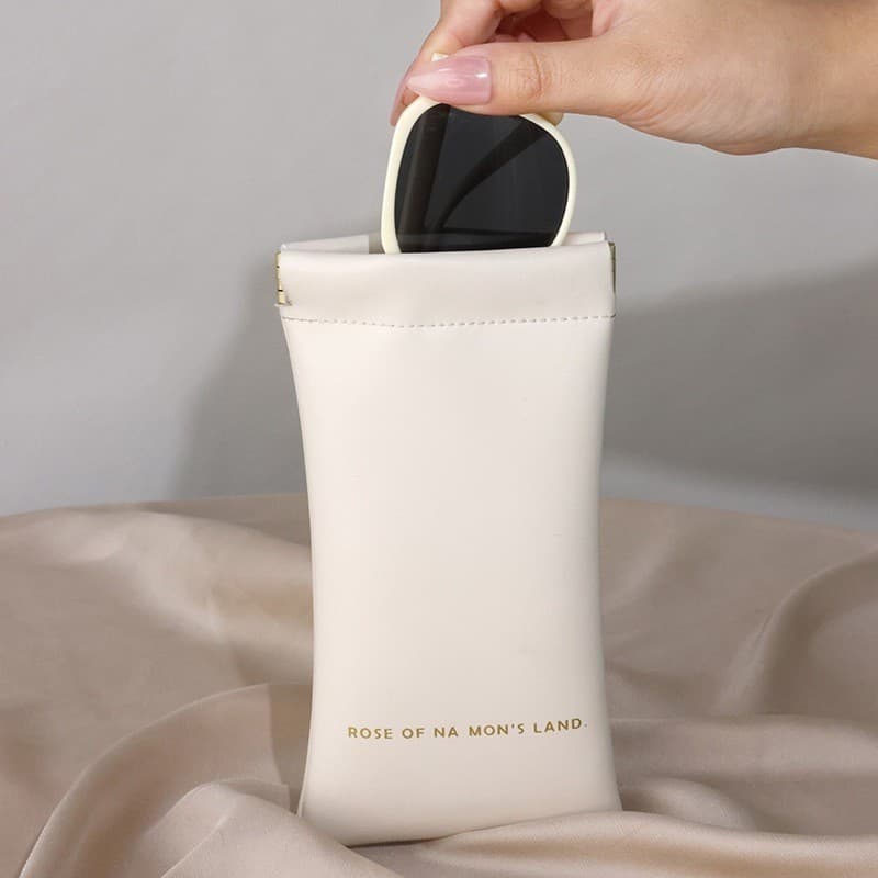 2 Unidades Estojo de Óculos  Impermeável Fechamento Automático 2 Unidade com Spray e Pano  Frete Grátis