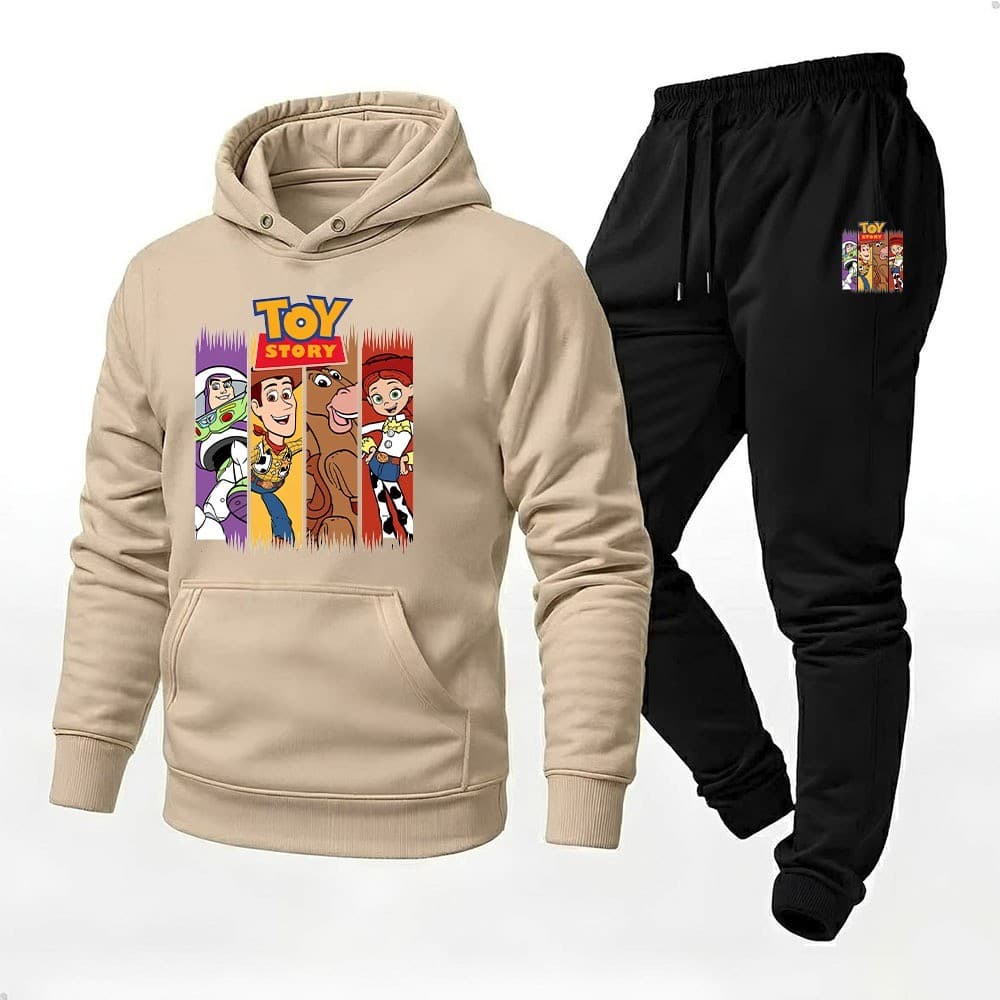 Conjunto Blusa Moletom Canguru + Calça Uniseex Toy Stors Colorido Lançamento Exclusivo 2026