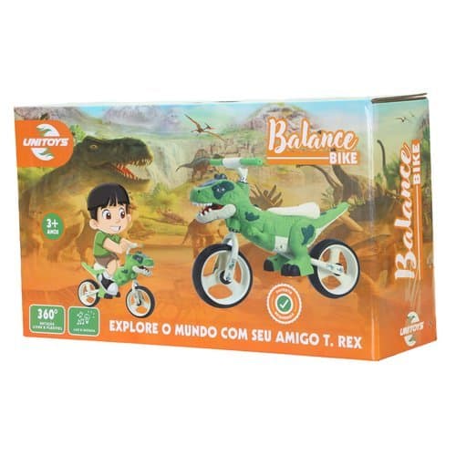 Bicicleta Infantil Aro Doze Verde Dinossauro Design Divertido Robusta Segura