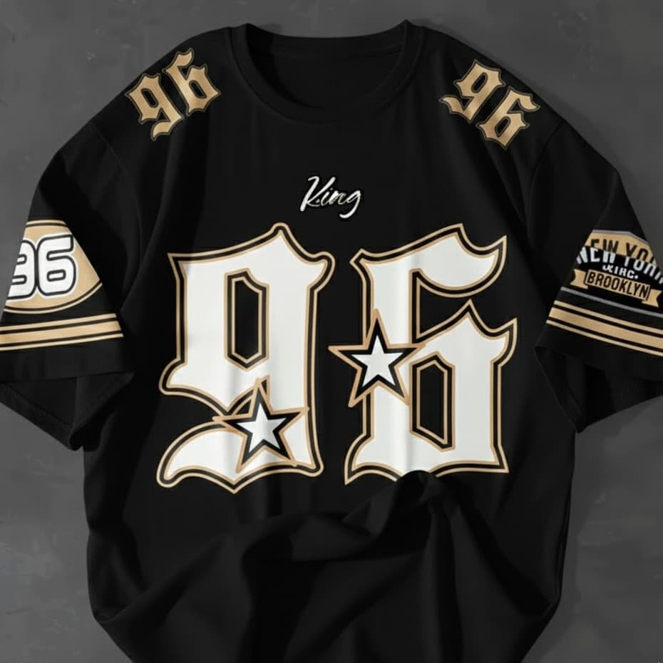 Camiseta Unissex King 96 New York 100% Algodão