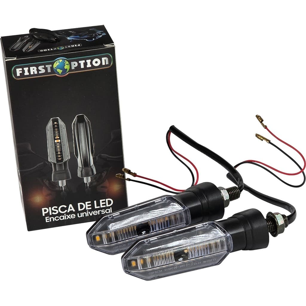 2 Unidades Pisca Led Modelo 125 Visual Esportivo Compatível Honda Yamaha E Suzuki