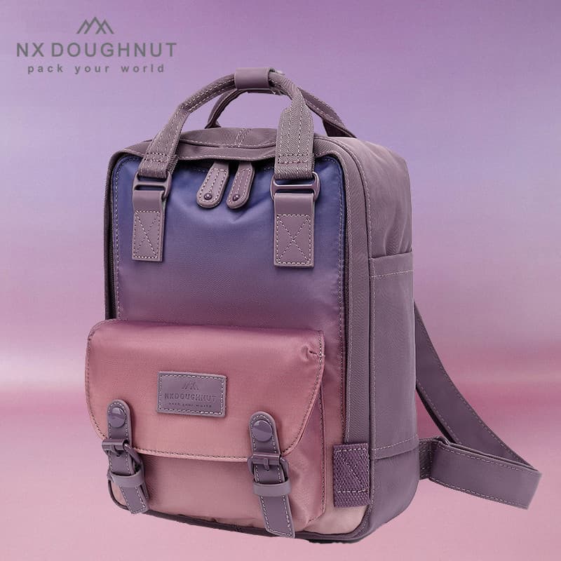 NX Donut Nova Versão Donut Mochila Masculino Feminino Estudante Bolsa Feminina Pequena Mochila Mini Bolsa de Viagem