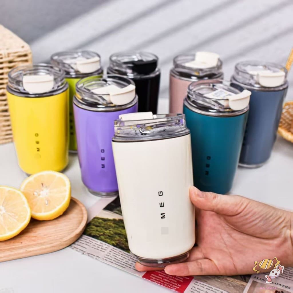 Copos De Café Térmicos De Aço Inoxidável-Copo Térmico Portátil Compacto E Luxuoso Leve Para Carro