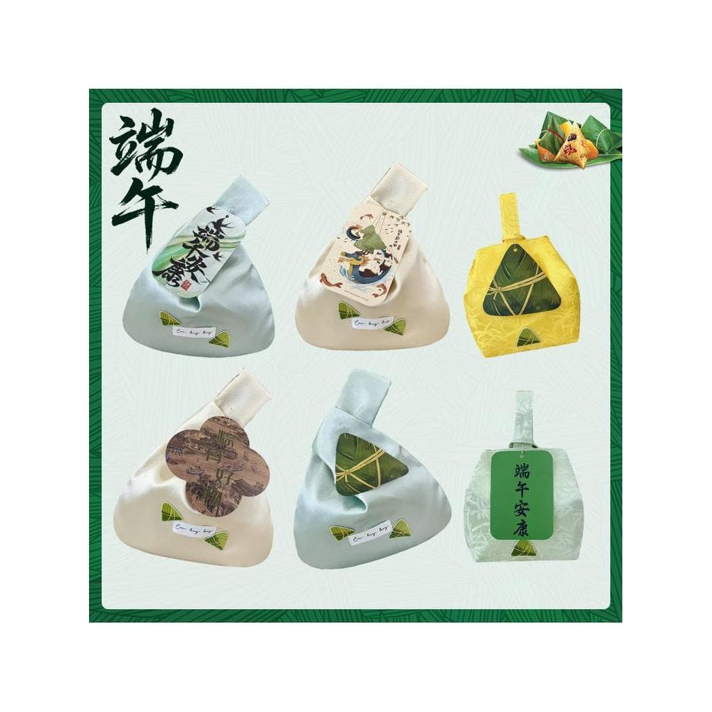 Criativo novo estilo dragão barco Festival saco de embalagem chinês borla Zongzi sacola estilo chinês empresa bem-estar