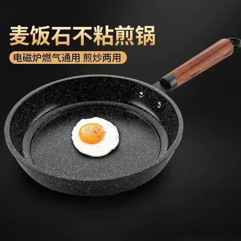 Pedra médica japonesa antiaderente frigideira frigideira panqueca bife frigideira fogão de indução doméstico fogão a gás