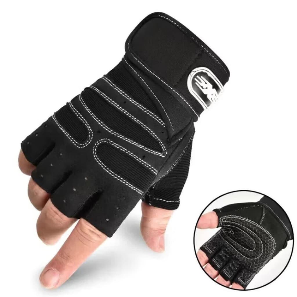 Luvas de Fitness suporte de pulso de uma peça das mulheres dos homens haltere barra Horizontal proteção de treinamento e