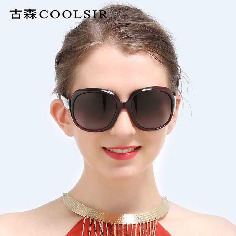 Moda feminina óculos de sol High-End sentido rosto liso protetor solar óculos de sol polarizados 3113 Anti-ultravioleta