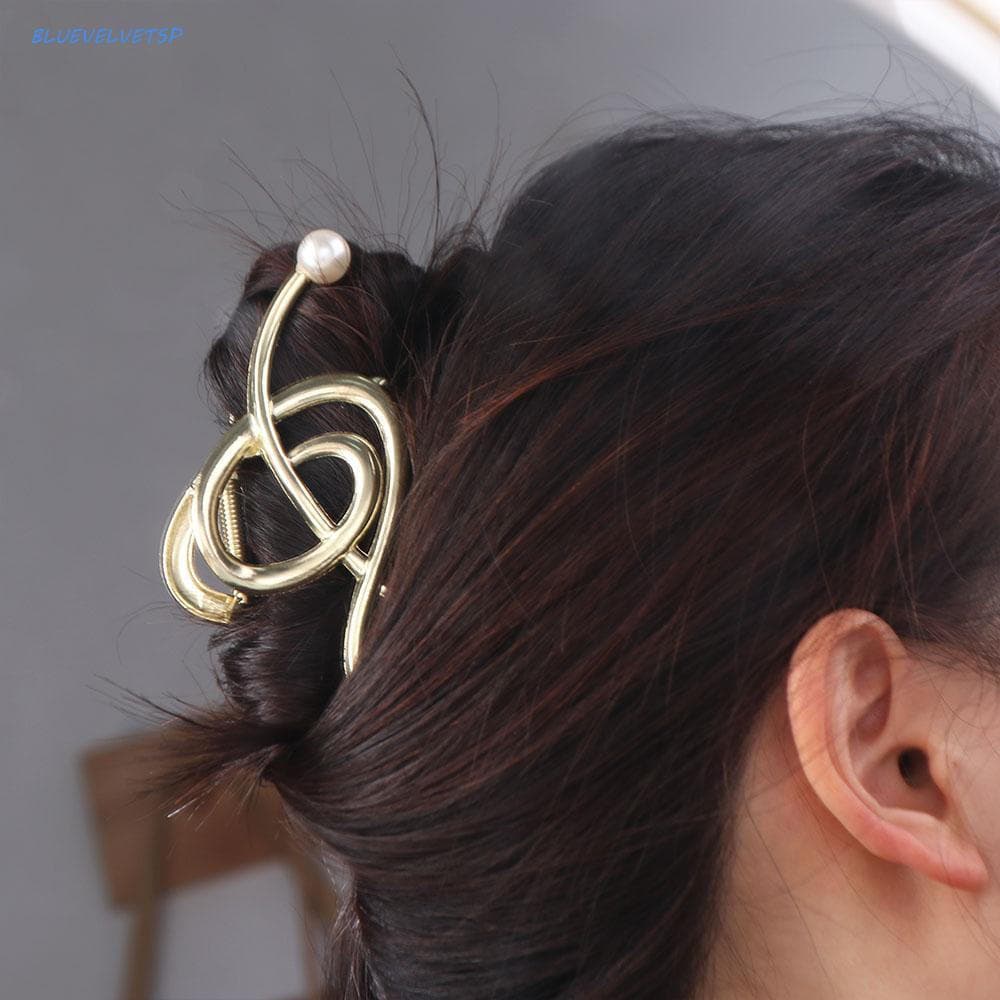 Garra De Cabelo BLUEVELVETSP Music Note , Grampo De Liga De Zinco Pérola Clave De Sol Vintage Dourado Para Meninas