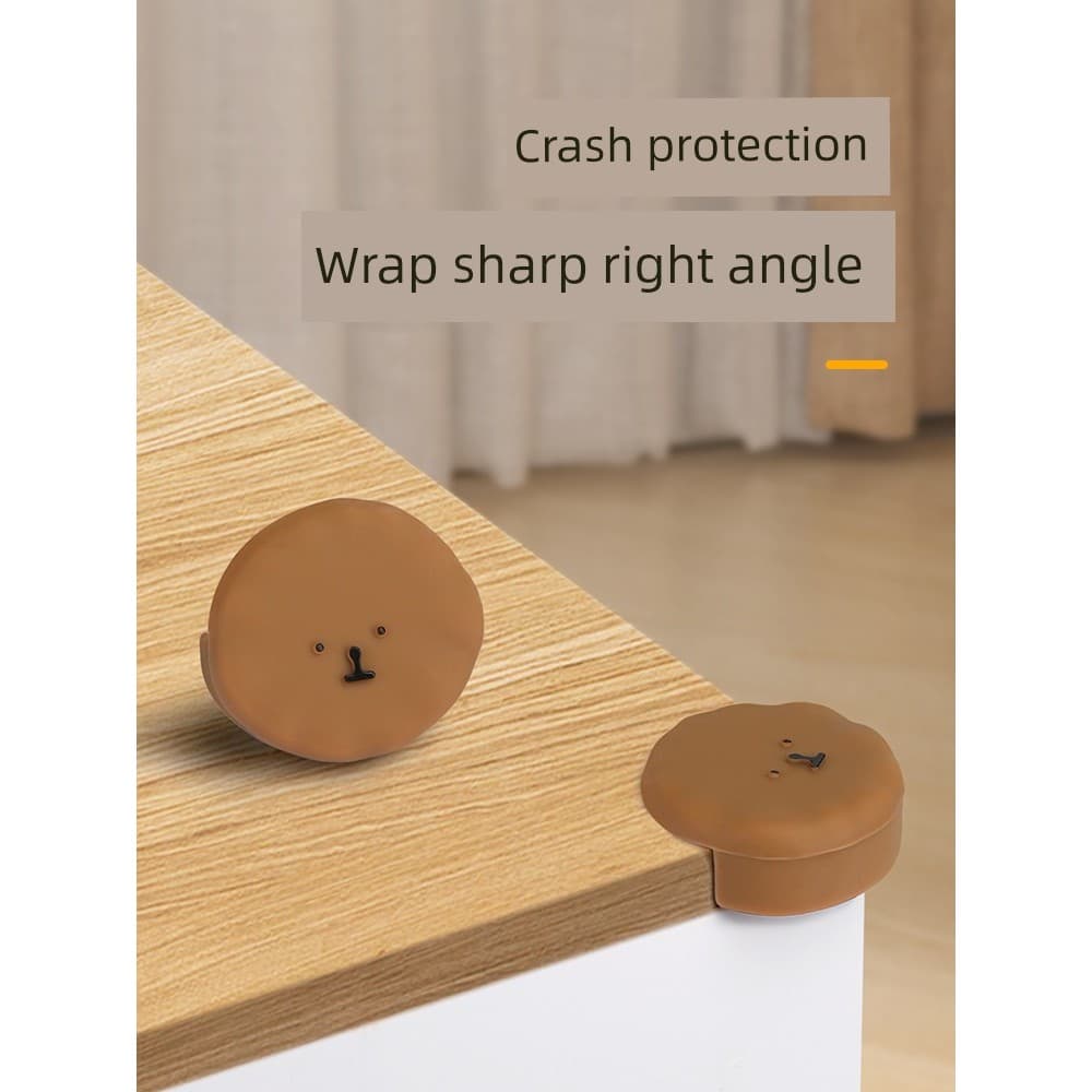 Canto de mesa de Silicone bonito anti-colisão proteção de canto anti-colisão ângulo reto adesivo de canto de vidro das c