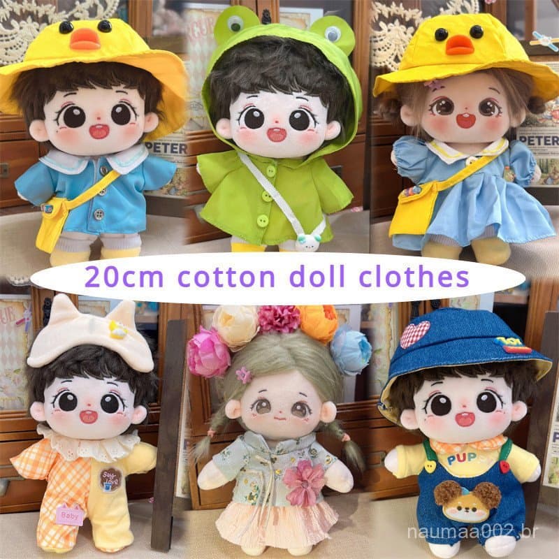 Adequado Para Roupas De Bonecas De Algodão 20cm Conjunto De Casuais Acessórios De Bricolagem Meninas
