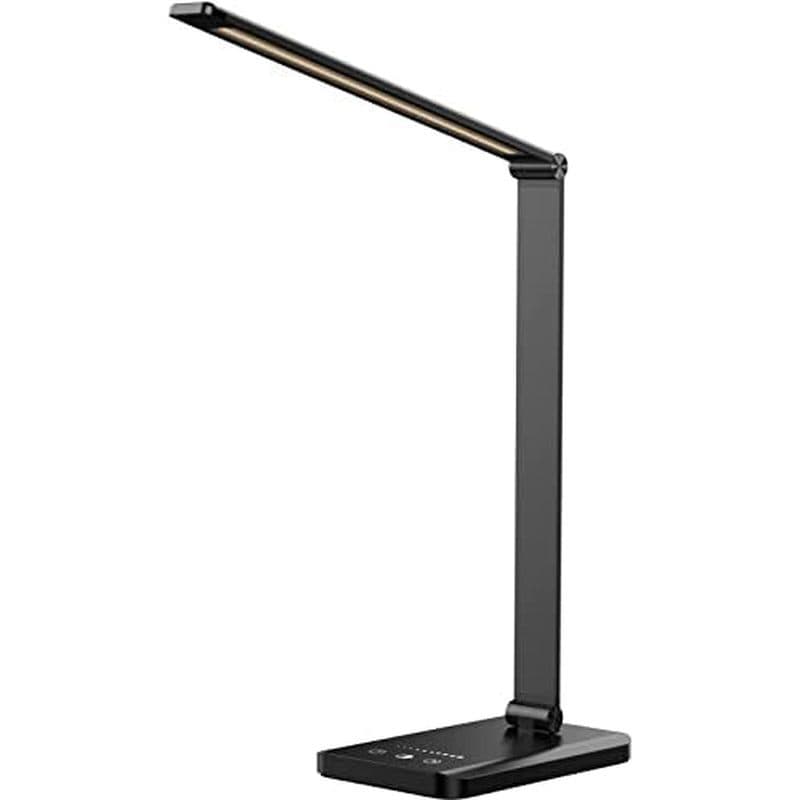 Lâmpada De Mesa LED Ambertronix Com Porta De Carregamento USB , Luz De Leitura Regulável Para Casa , 5 Níveis De Brilho