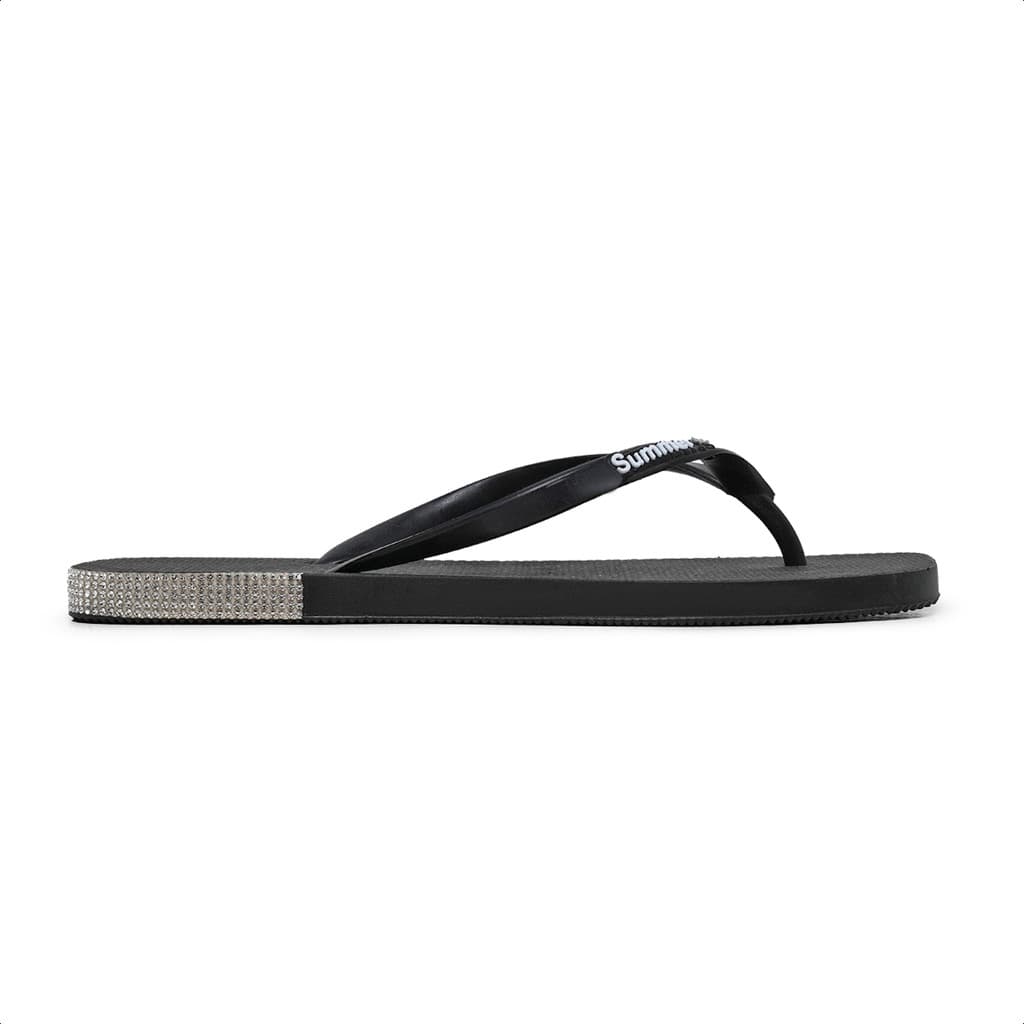Chinelo Summer Feminino Glamour com Glitter e Super Leve