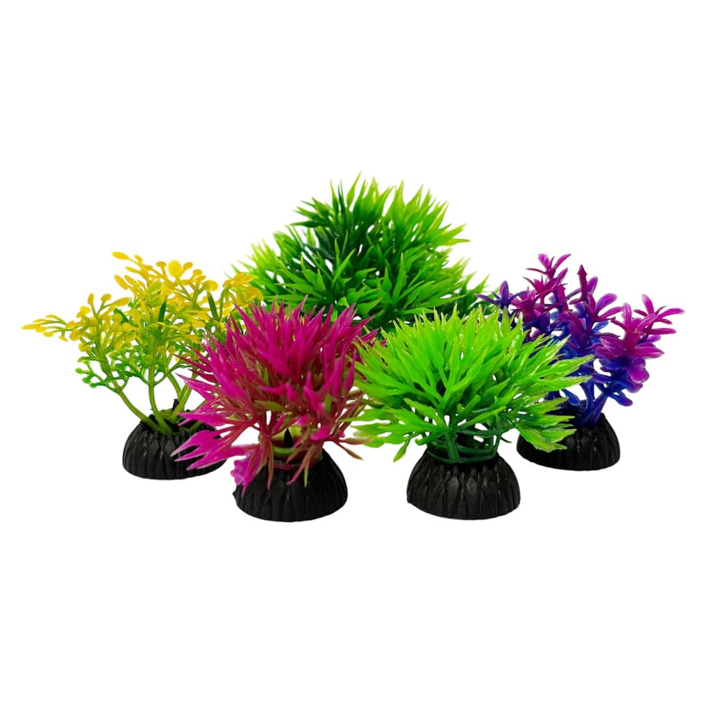 5 mini Planta Artificial Plantinha decoração para aquário