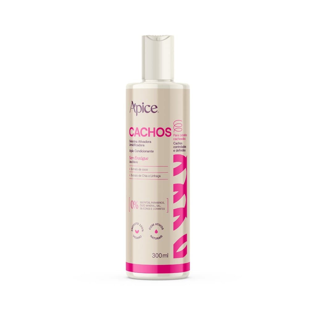 GELATINA ATIVADORA CACHOS APICE NOVA FRAGRÂNCIA 300ML