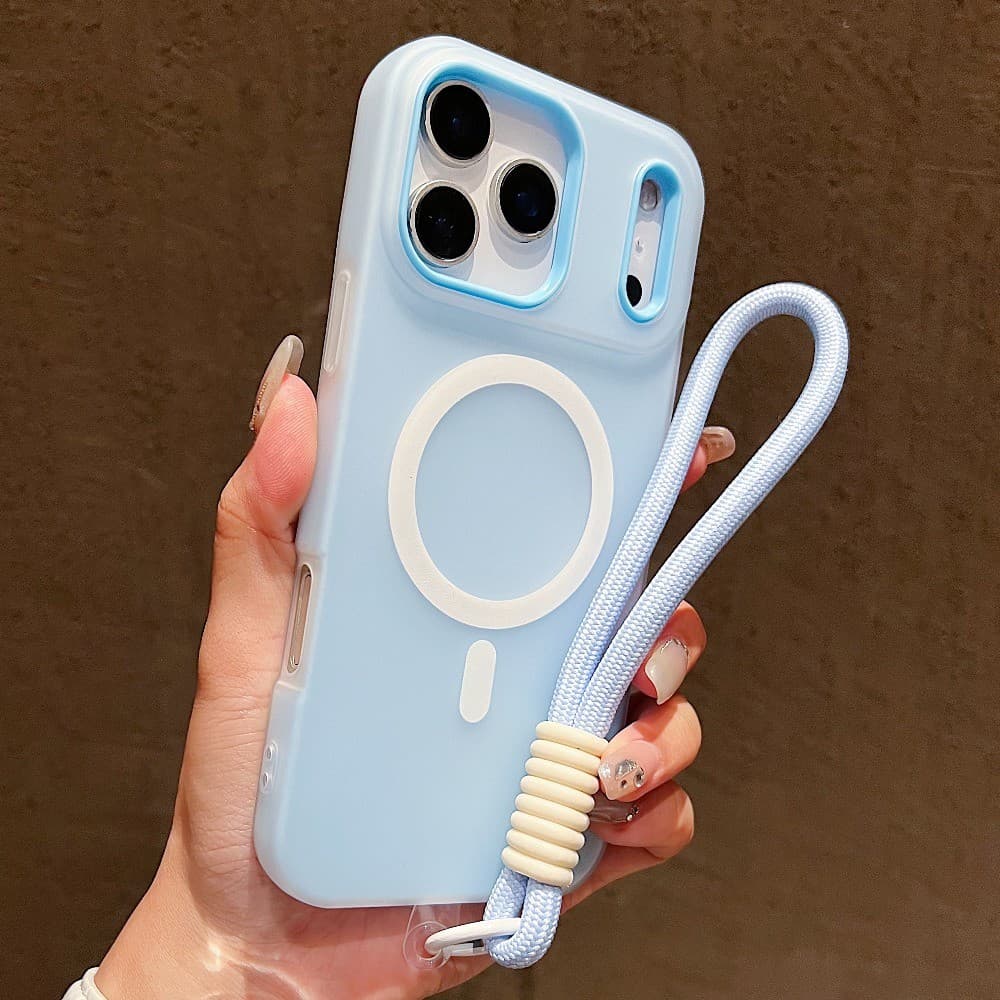 2 Em 1 Doces Com Um Cordão Caso Para iPhone 17 16 15 14 13 12 11 Pro Max16 Plus 17Air Magnético Sem Fio Capa De Proteção