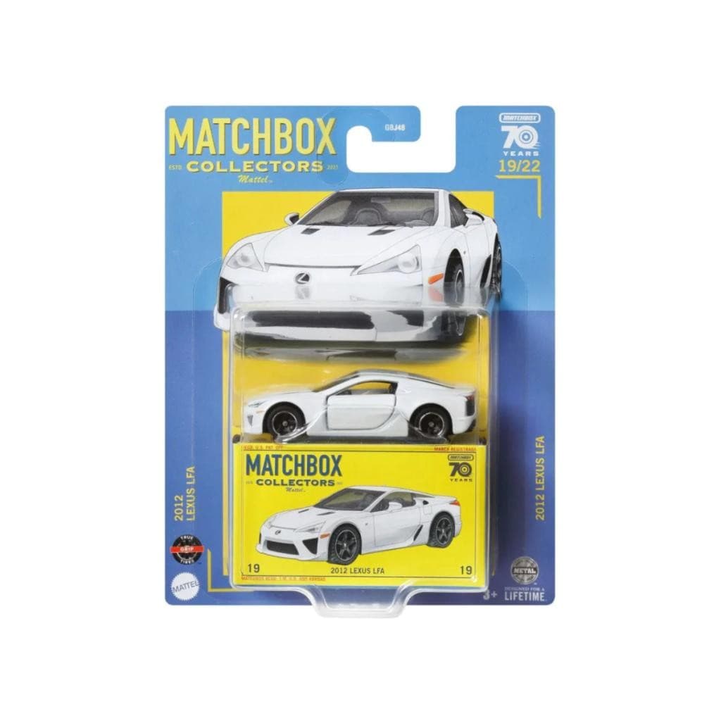 Carrinho Matchbox Superfast 70 Anos Lexus LFA 2012 Miniatura Colecionável Escala 1:64 Mattel