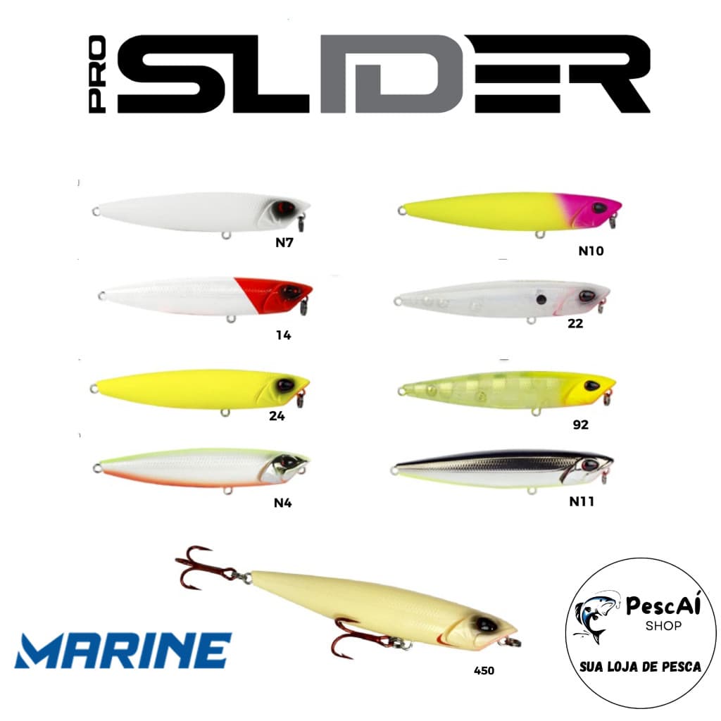 Isca Artificial - Marine Sports - Pro Slider 90 - Superfície - Floating - 9 cm - 11 g - Tucunaré
