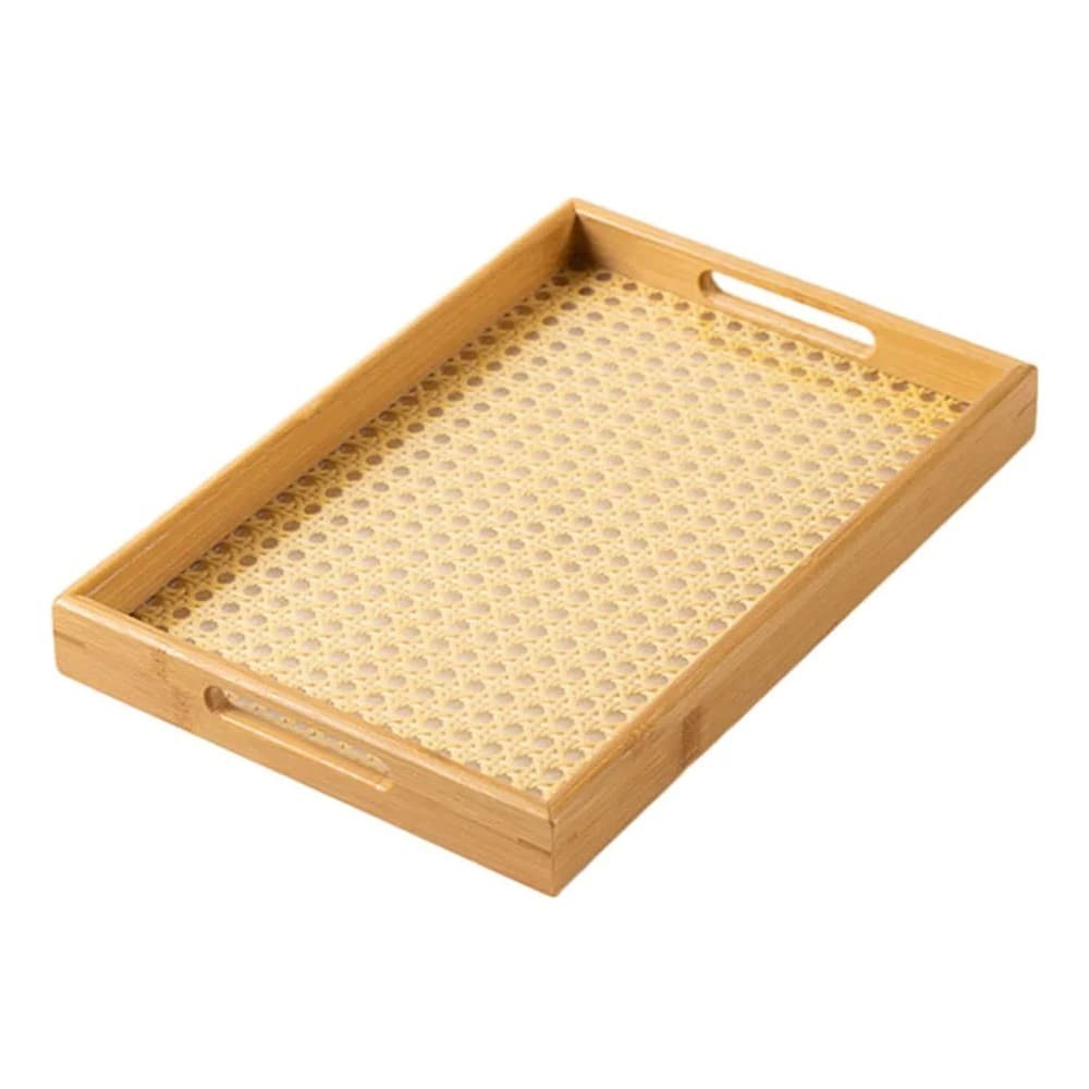 Bandeja de Bambu com Fundo em Treliça 48 x 35 x 5 cm Wolff